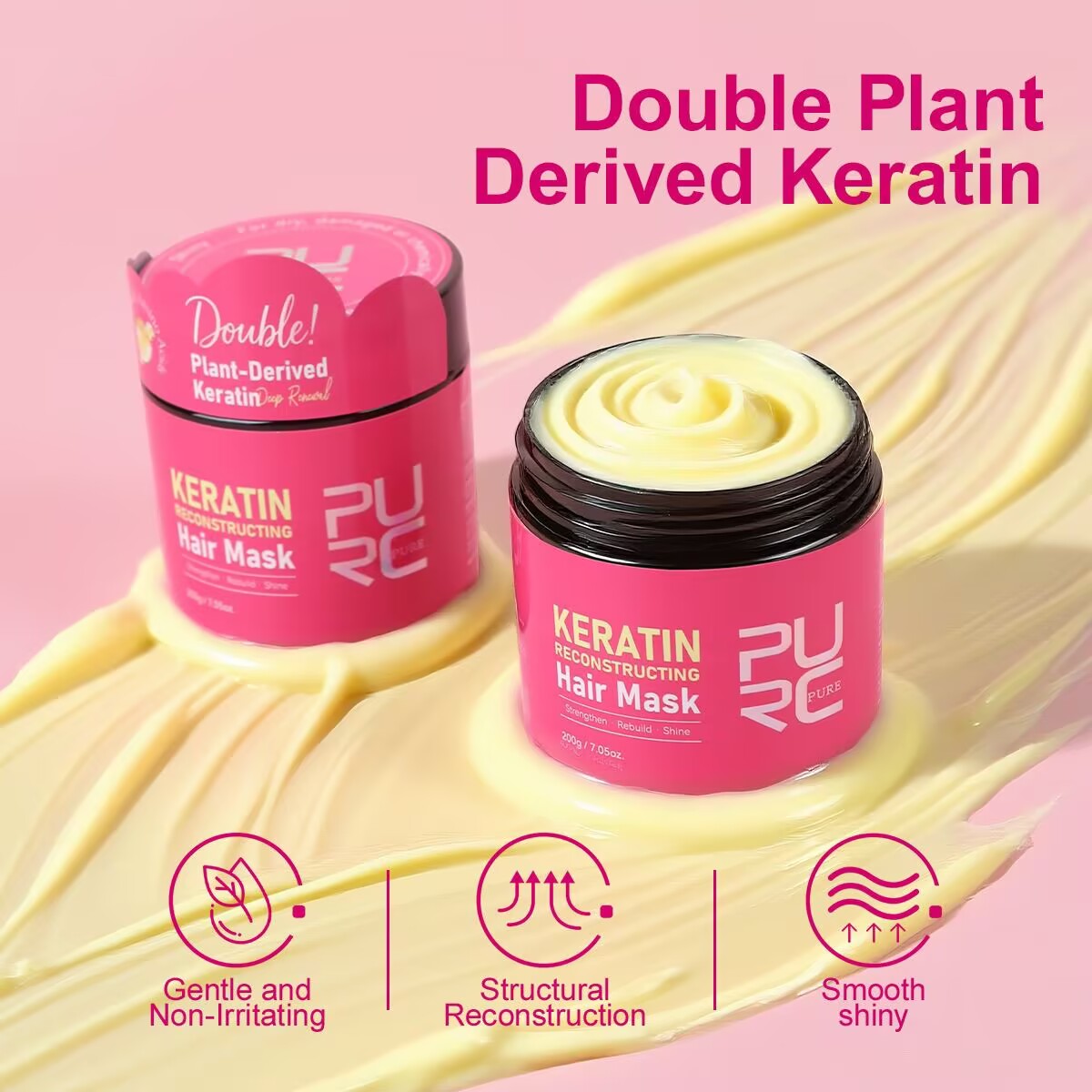 PURC, 200 г, кератиновая маска – обзор и цена Hair Care Products