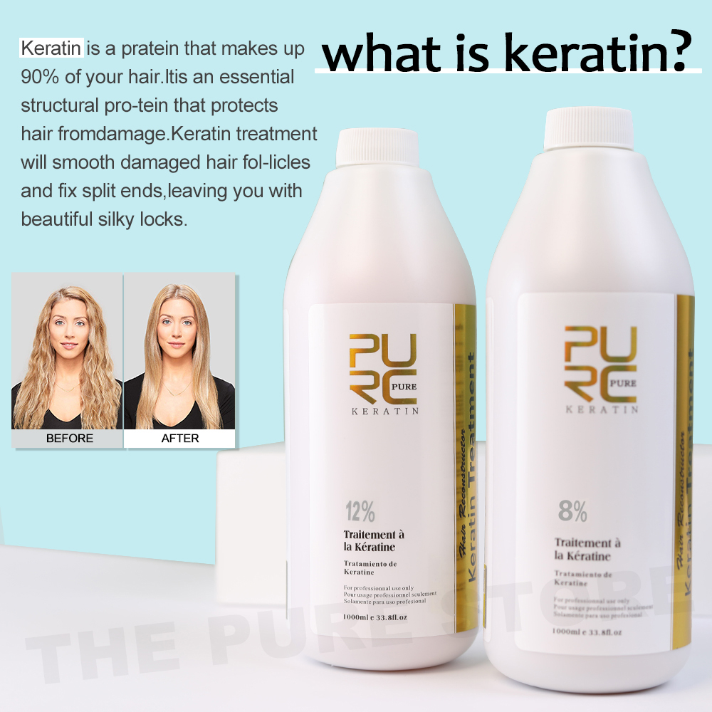 PURC 12% кератина, разглаживан – обзор и цена Hair Care Products